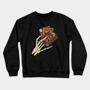 Skeleton Hand Playing Crewneck Sweatshirt